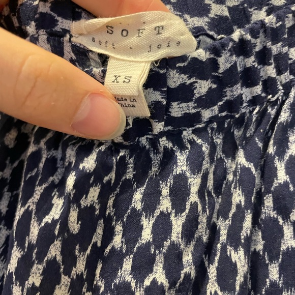 Soft Joie size XS navy blue pattern jogger/travel pant - Picture 6 of 7